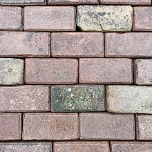 WHa(2), Oude Gebakken Klinkers, keiformaat, Rood-Bruin